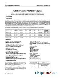 Datasheet GMS87C1102 manufacturer Hynix